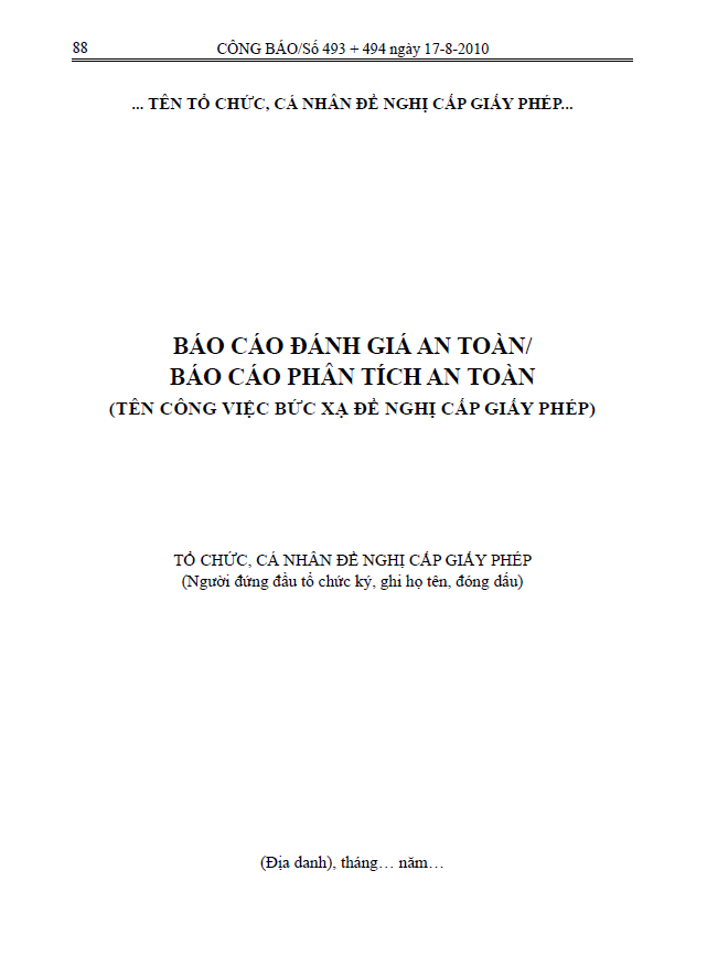 báo cáo đánh gia an toàn